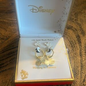 Disney micky earrings gold 14k gold